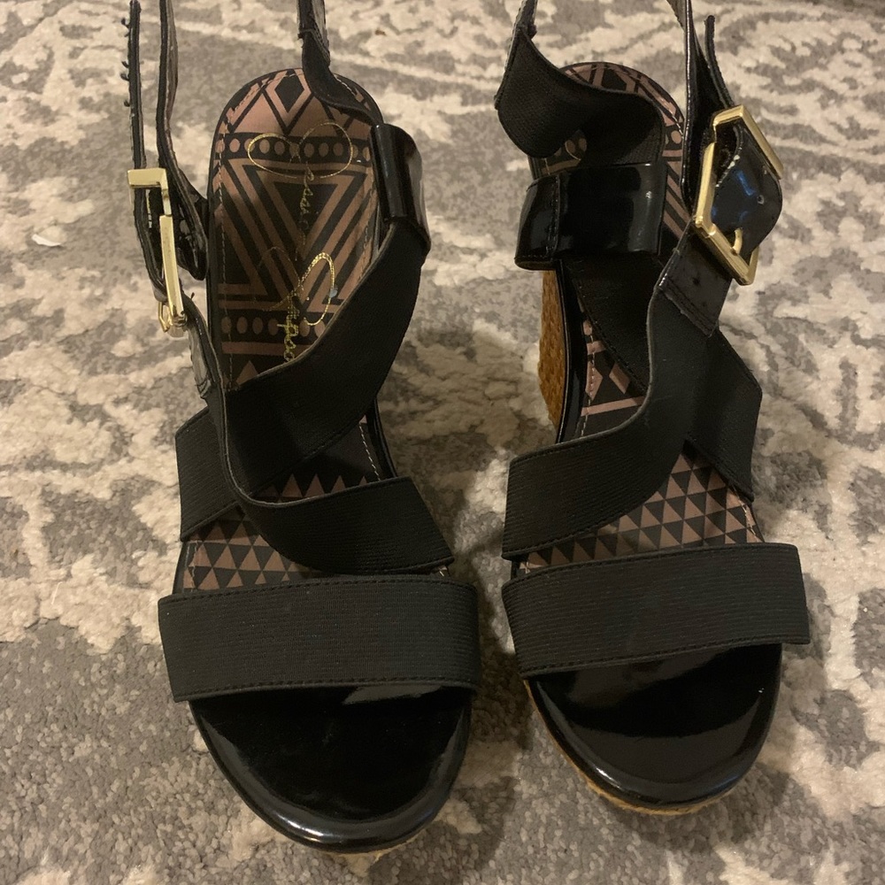 ORIGINAL JESSICA SIMPSON BLACK WEDGES🖤